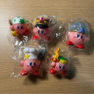 Bundle NIB Nintendo Kirby Sofubi Soft Vinyl Copy Ability Figurines Cleaning Ice